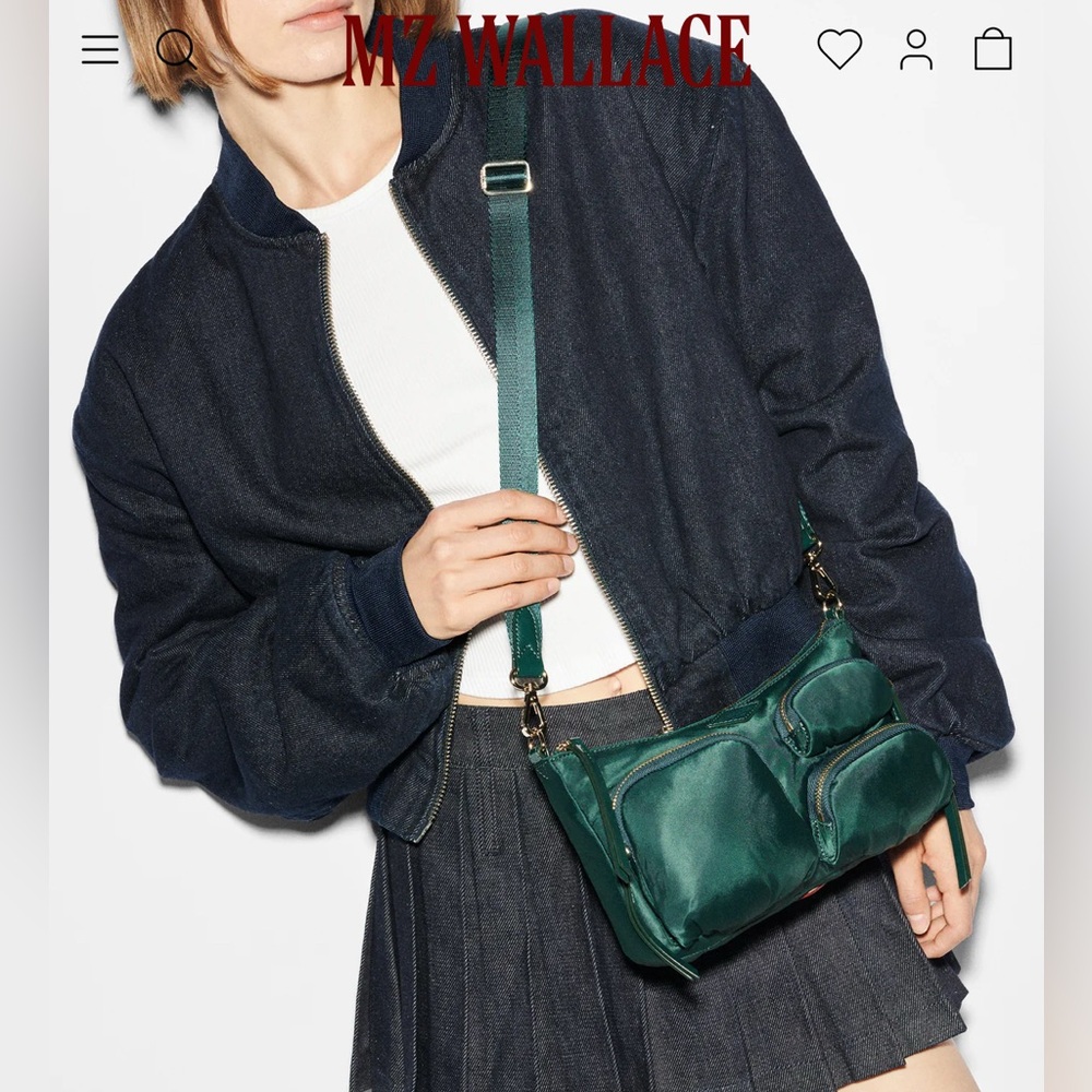 MZ Wallace Emerald Crossbody Bag